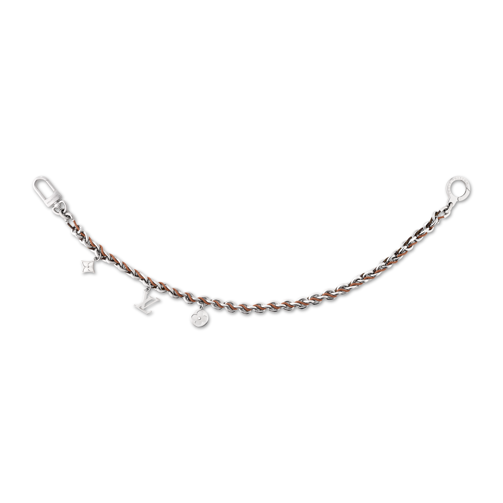 LV Braided Chain Belt - Luxury S00 Silver | LOUIS VUITTON